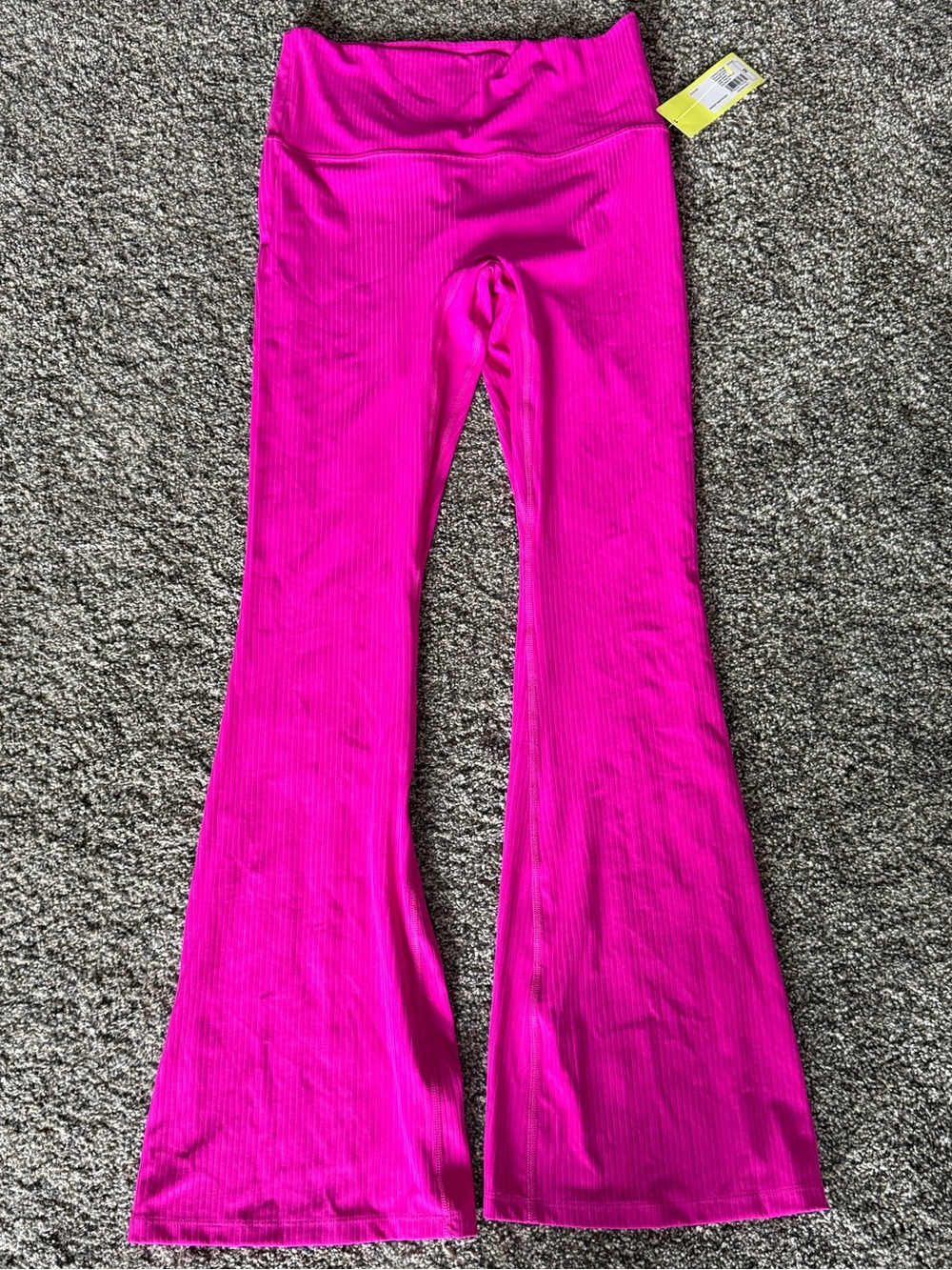 all in motion Hot Pink Ribbed Flared Leggings women’s medium